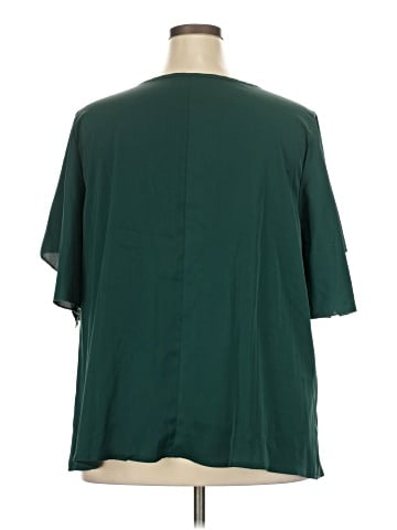 Shein Curve Short Sleeve Blouse (view 2)