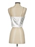 Unbranded 100% Polyester Silver White Sleeveless Top Size S - photo 2
