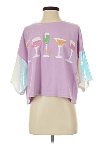 Peach Love 3/4 Sleeve T-Shirt (view 1)