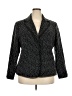 Sag Harbor Polka Dots Black Gray Blazer Size 18W - photo 1