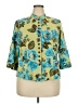 Emma James Floral Teal Blazer Size 20 Petite - photo 1