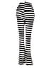 Unbranded Stripes Black Ivory Casual Pants Size 1 - photo 2