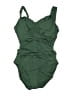 Assorted Brands Solid Green One Piece Swimsuit Size 16 - photo 1