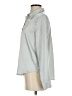 Shein 100% Polyester Metallic Silver Long Sleeve Blouse Size 4 - photo 5