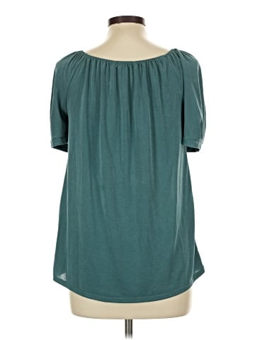 Green Envelope Short Sleeve Blouse (view 2)
