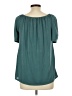 Green Envelope Teal Short Sleeve Blouse Size L - photo 2
