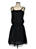 ASOS 100% Polyester Solid Black Casual Dress Size 4 - photo 1