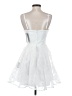 Lulus 100% Polyester White Cocktail Dress Size S - photo 2