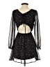 Forever 21 100% Polyester Hearts Black Casual Dress Size S - photo 2