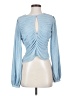 FRAME Blue Long Sleeve Blouse Size S - photo 1