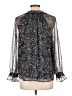 Ann Taylor LOFT Black Long Sleeve Blouse Size L - photo 2
