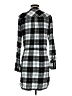 Gap 100% Viscose Plaid Gray Casual Dress Size S - photo 2
