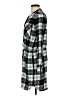 Gap 100% Viscose Plaid Gray Casual Dress Size S - photo 5