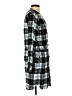 Gap 100% Viscose Plaid Gray Casual Dress Size S - photo 4