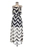 Indulge Chevron-herringbone Silver Casual Dress Size M - photo 1