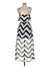 Indulge Chevron-herringbone Silver Casual Dress Size M - photo 2
