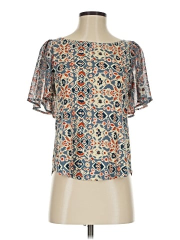 Lucky Brand Short Sleeve Blouse (view 1)