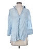 Zara Blue 3/4 Sleeve Button-Down Shirt Size XS - photo 1