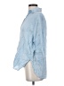 Zara Blue 3/4 Sleeve Button-Down Shirt Size XS - photo 5