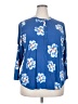 Old Navy Floral Blue 3/4 Sleeve Blouse Size 2X - photo 1