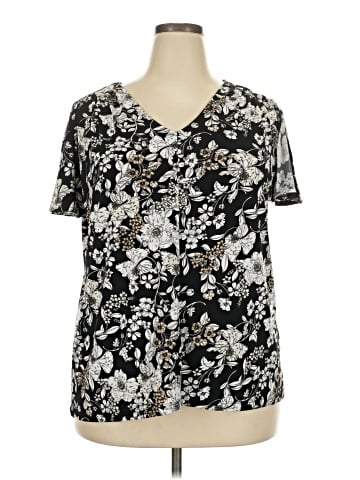 Liz Claiborne Short Sleeve Henley (view 1)