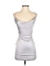 Oh Polly Solid Silver Cocktail Dress Size 2 - photo 1