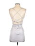 Oh Polly Solid Silver Cocktail Dress Size 2 - photo 2