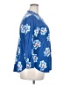 Old Navy Floral Blue 3/4 Sleeve Blouse Size 2X - photo 4