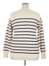 Brandy Melville Stripes Ivory Turtleneck Sweater Size XXL (estimated) - photo 2
