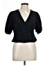 H&M Black Short Sleeve Blouse Size L - photo 1