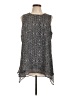 Unbranded 100% Polyester Gray Sleeveless Blouse Size L - photo 1