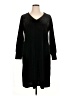 Talbots Solid Black Casual Dress Size 1X - photo 1