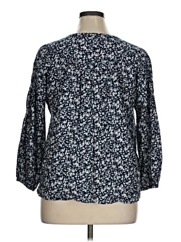 Caslon 3/4 Sleeve Blouse (view 2)