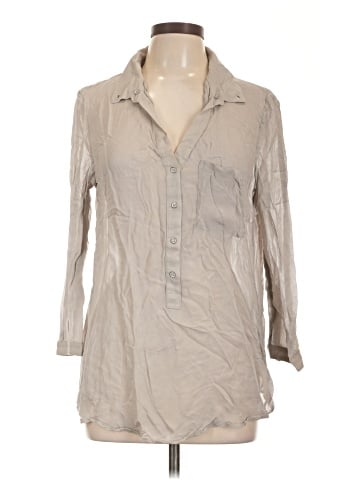 Helmut Lang 3/4 Sleeve Button-Down Shirt (view 1)