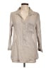 Helmut Lang Gray 3/4 Sleeve Button-Down Shirt Size L - photo 1