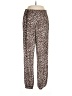 Robert Louis Animal Print Brown Casual Pants Size L - photo 1