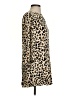 MNG Animal Print Tan 3/4 Sleeve Blouse Size 2 - photo 4