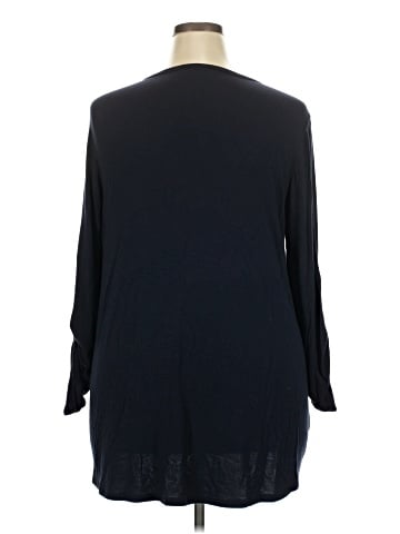 Joan Vass New York 3/4 Sleeve Top (view 2)