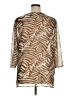 Chico's Animal Print Brown 3/4 Sleeve Blouse Size XL - photo 2