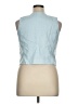 MNG 100% Linen Blue Vest Size XL - photo 2