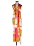 Assorted Brands 100% Polyester Tropical Orange Casual Dress Size L - photo 1
