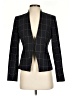 Calvin Klein 100% Polyester Plaid Black Blazer Size 0 - photo 1