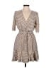 Shein Polka Dots Tan Casual Dress Size 6 - photo 1