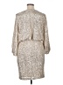 Eliza J Metallic Silver Cocktail Dress Size 14 - photo 2