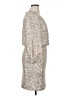 Eliza J Metallic Silver Cocktail Dress Size 14 - photo 4