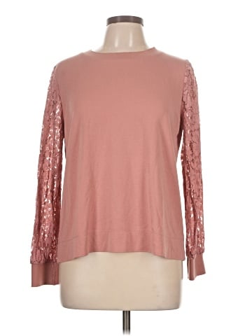 Rose + Olive Long Sleeve Top (view 1)