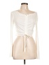Shein Ivory Long Sleeve Top Size L - photo 1