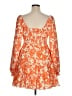 Unbranded Orange Cocktail Dress Size XL (estimated) - photo 2