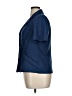 Perceptions 100% Polyester Blue Short Sleeve Blouse Size 14W Plus - photo 5