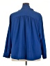 Denim 24/7 100% Polyester Blue 3/4 Sleeve Blouse Size 28W - photo 2
